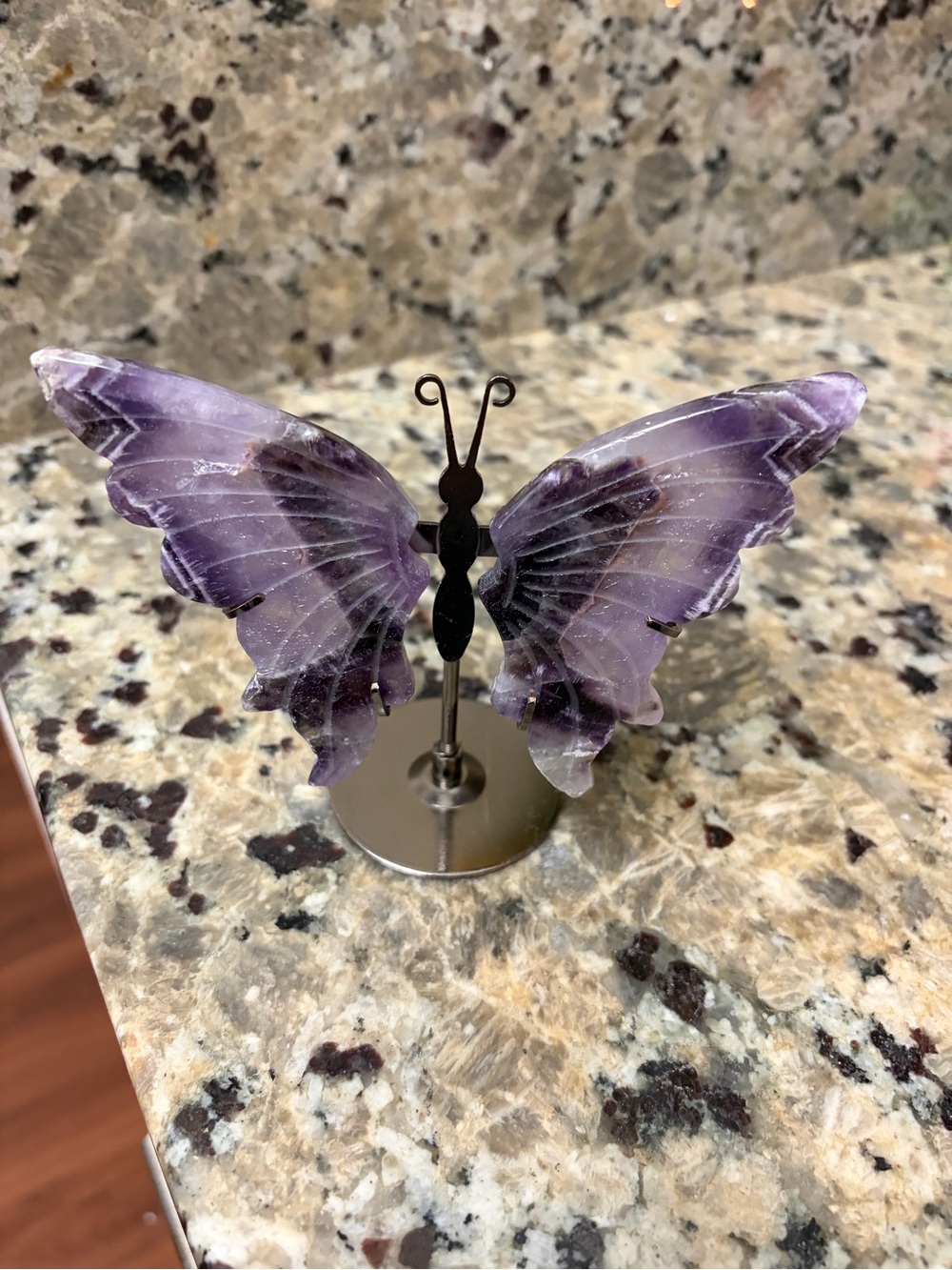 Amethyst Butterfly Decorative Figurine